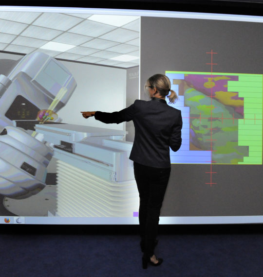 Immersive 3D radiotherapy training room. © L. Godart / CEA