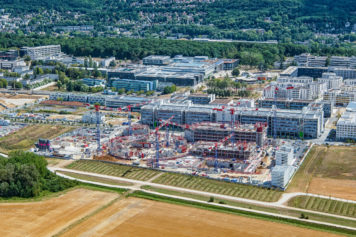 Aerial photo of the Moulon plateau