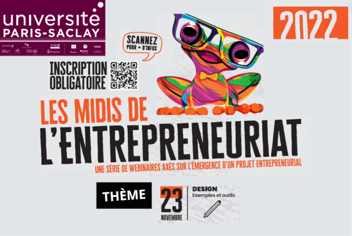 Les midis de l’entreprenariat : Design, exemples et outils de design, avec Yoann Montenot