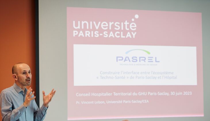 Pr Vincent Lebon au Conseil Hospitalier Territorial du GHU Paris-Saclay, le 30 juin 2023